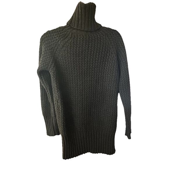 Hugo Boss Women’s Sweater Turtle Neck Brown Chunky Knit Tunic Sz M Cozycore Ski - Picture 4 of 5
